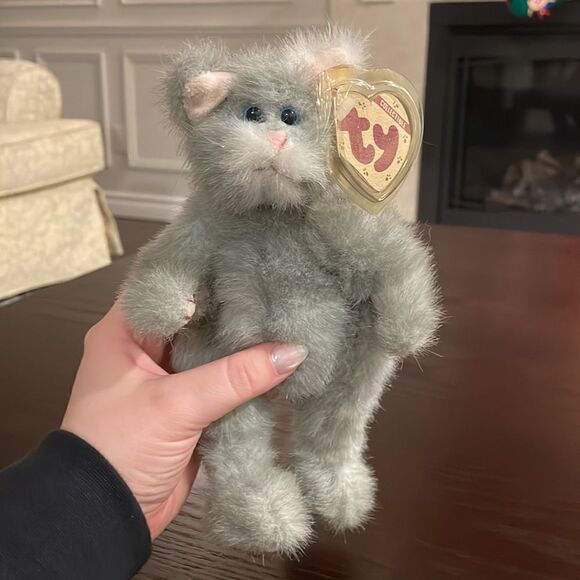 Collectable 1993 TY Vintage Attic Treasures Cat “Whiskers” NEW with Tags in EUC - Picture 6 of 8